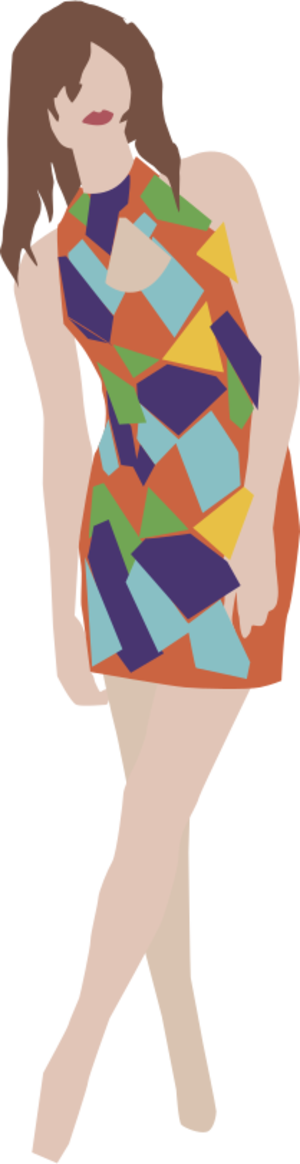 clip art clipart svg openclipart color woman 人物 female shopping 女孩 clothing dress modern skirt fashion posing fashionable 剪贴画 颜色 女人 女性 现代 时尚 流行 衣服