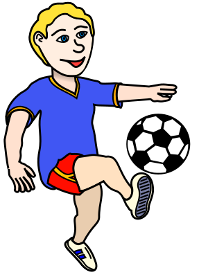 clip art clipart svg openclipart color 男孩 cartoon football 运动 soccer sports game score player kick playing shoot kicking 剪贴画 颜色 卡通 游戏 足球