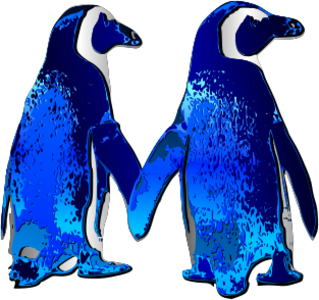 clip art clipart svg openclipart color cold blue 动物 animals 爱情 hand penguin in love hoding anctartic 剪贴画 颜色 蓝色 手