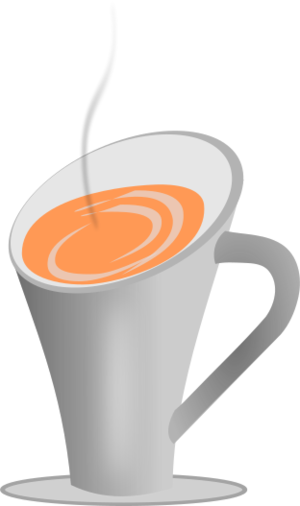 clip art clipart image svg openclipart brown beverage black coffee cup liquid mug esspreso drink hot coffeine greyscale 剪贴画 黑色 饮料 饮品