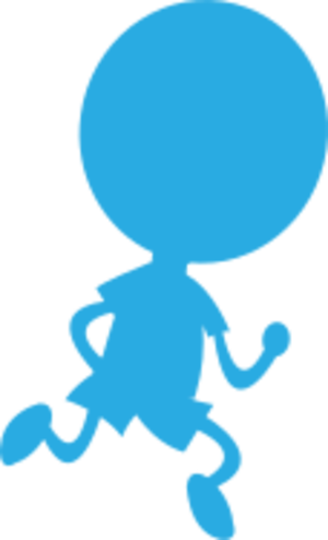 clip art clipart svg openclipart blue 人物 cartoon symbol man shadow 运动 person run comic athlete 剪贴画 符号 卡通 男人 蓝色 人类 阴影