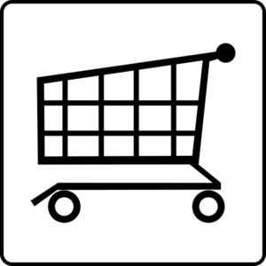 clip art clipart svg openclipart black 食物 white wheels 图标 symbol shopping shop cart logo groceries supermarket push trolley 剪贴画 符号 黑色 白色