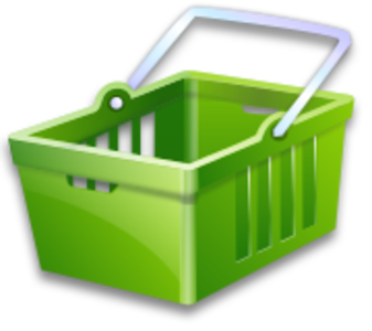 clip art clipart svg openclipart green color 食物 图标 symbol shopping shop basket cart e-commerce logo groceries supermarket 剪贴画 颜色 符号 绿色 草绿