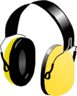 clip art clipart svg openclipart black yellow dj 音乐 sound head equipment photorealistic listen headphones phones 剪贴画 黑色 黄色 器材 声音