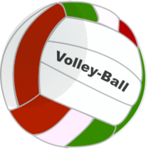 clip art clipart image svg openclipart green red color white photo-realistic equipment beach ball 运动 volleyball game playing serve recreation team sport atacking 剪贴画 颜色 绿色 草绿 白色 红色 游戏 器材 球