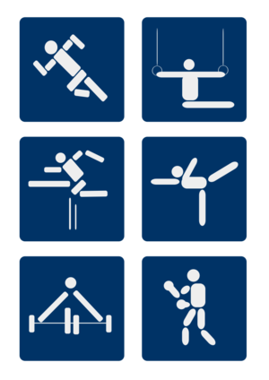 clip art clipart svg openclipart blue running 图标 icons 运动 sports run boxing jumping square olympics pictograms lifting gymnastics weight lifting waight 剪贴画 蓝色 正方形 矩形 方形
