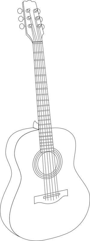 clip art clipart svg openclipart 音乐 play tunes song musical instrument concert pop rock wire string tune-up guitar acoustic 剪贴画
