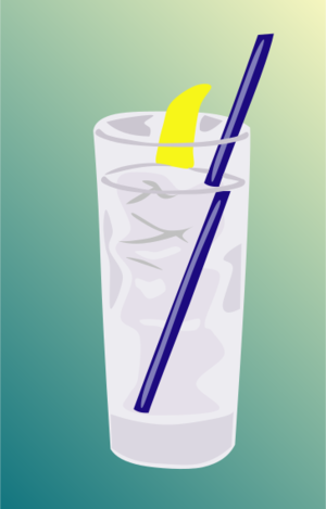 clip art clipart svg openclipart drink cold 食物 ice water reflection glass photorealistic drinking lemon slice straw refreshment sliced 剪贴画 水 饮料 饮品 玻璃