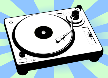 clip art clipart image svg openclipart 45 record album disc jockey dj 音乐 vinyl rpm 45 gramophone classic play old sound phonograph turntable 剪贴画 声音