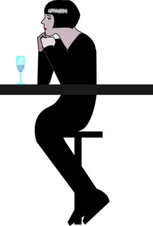 clip art clipart svg openclipart drink woman female bar glass wine champagne drinking sitting club enjoy bubbly 剪贴画 女人 女性 饮料 饮品 玻璃