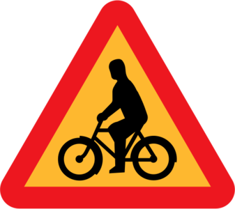 clip art clipart image svg openclipart 交通 sign bicycle bike warning traffic danger triangle roadsign international rules 剪贴画 标志 路标 危险 警告 三角形