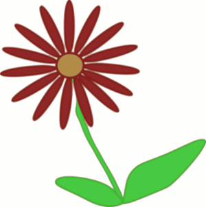 clip art clipart svg openclipart green 花朵 nature plant white leaves daisy stem 剪贴画 绿色 草绿 白色 植物 叶子