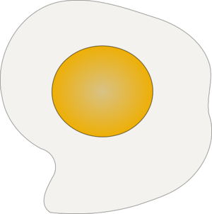 clip art clipart image svg openclipart 食物 yellow white breakfast eat egg fried sunny side up eggyellow eggwhite 剪贴画 白色 黄色 吃的