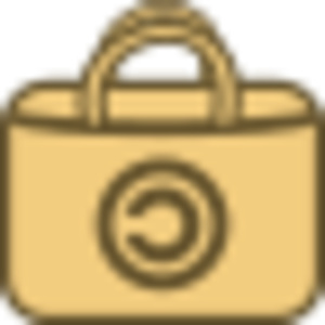 clip art clipart svg openclipart brown simple 图标 shopping bag shop carry purse logo sac handbag branded 剪贴画