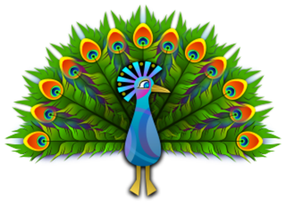 clip art clipart svg colorful nature 动物 bird animals forest colors feather wild jungle peacock 剪贴画 彩色 鸟 多彩