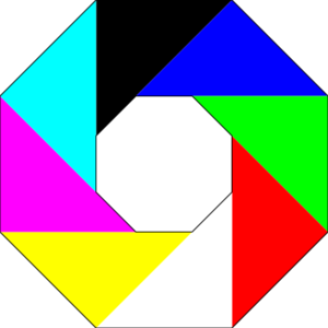 clip art clipart svg colorful colors geometric shape object element design triangles octagon 剪贴画 设计 彩色 多彩