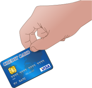 clip art clipart svg openclipart blue hand chip pay payment shopping take id payer shopping online visa card 剪贴画 蓝色 手
