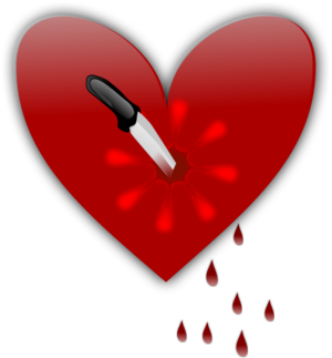 clip art clipart svg openclipart red 爱情 图标 emotion valentine glossy blood heart hearts broken i love you knife valentine's gloss the end break up 剪贴画 红色 情人节 心形 心脏