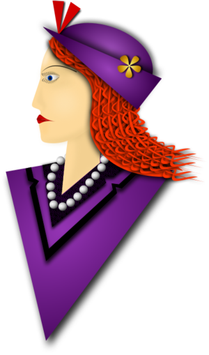 clip art clipart svg openclipart color woman lady female decoration floral 女孩 clothing dress hat purple violet necklace elegant style pretty long outfit fashion detail flowery beautiful model fashionable dress up pearl flowe 帽子 剪贴画 颜色 装饰 女人 女性 女士 紫色 时尚 流行 衣服