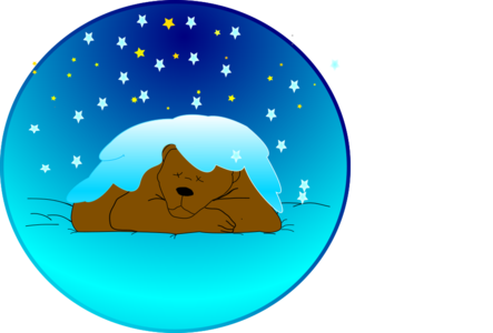clip art clipart svg openclipart brown color 动物 mammal snow weather winter outline bear zoo biology zoology walking star night wildlife large huge covered freezing grayy salk sleeping 剪贴画 颜色 冬天 冬季 哺乳类动物 星星 大型的 雪