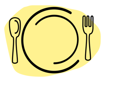 clip art clipart image svg openclipart 食物 dinner lunch plate spoon fork breakfast eat brunch serving flatware 剪贴画 吃的