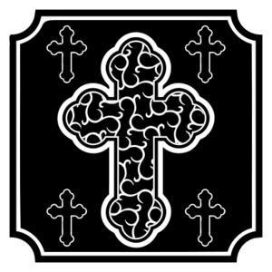 svg openclipart black and white 图标 cross religion christian god faith decorated orthodox inverted chirch believe 装饰 黑白 宗教