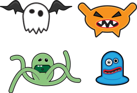 clip art clipart svg openclipart green color blue 动物 wing white cartoon 图标 sign symbol head orange character face comic monster creatures style set ghost selection toon octopus weir heroes 剪贴画 颜色 符号 标志 卡通 绿色 草绿 白色 蓝色 橙色