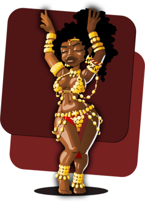 clip art clipart svg openclipart brown black color gold dancing woman lady background female africa african 女孩 costume dance sexy jewelry empowered belly dancer gold-coin 剪贴画 颜色 女人 女性 黑色 女士 黄金 金色