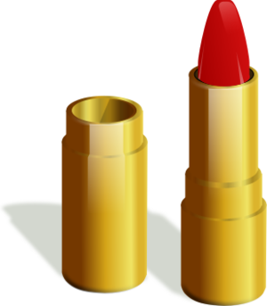 clip art clipart svg openclipart red hot color gold woman female cosmetic photorealistic 女孩 shiny golden lips lipstick fiery beauty care cosmetics ladies make-up 剪贴画 颜色 女人 女性 红色 黄金 金色