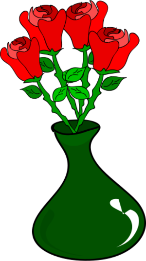 clip art clipart svg openclipart red 花朵 nature plant blossom 爱情 colour contour rose valentine shadow pot perennial plants petal botany 剪贴画 红色 植物 彩色 情人节 阴影 轮廓