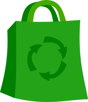 clip art clipart svg openclipart green 图标 shopping bag shop store grocery carrier groceries ecology recycling go green 剪贴画 绿色 草绿