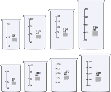 clip art clipart svg openclipart beaker color measure equipment cups set chemistry selection 50 labor labroatory glasware lab measuring 250 ml beakers 剪贴画 颜色 器材