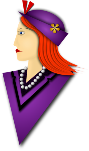 clip art clipart svg openclipart color woman lady female decoration floral 女孩 clothing dress hat purple violet necklace elegant style pretty long outfit fashion detail flowery beautiful model fashionable dress up pearl flowe 帽子 剪贴画 颜色 装饰 女人 女性 女士 紫色 时尚 流行 衣服