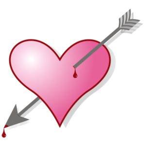 clip art clipart svg openclipart red black 爱情 symbol emotion valentine blood heart arrow falling passion couple affection valentinesday pierce quill devotion 剪贴画 符号 黑色 红色 情人节 心形 心脏 箭头