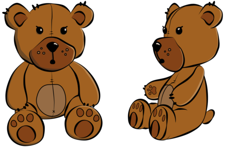 clip art clipart svg openclipart brown simple 动物 child cartoon mascot bear toy children playing cute teddy bear two hug big view sitting soft teddy stitched huggy plushy 剪贴画 卡通 小孩 儿童 可爱 玩具