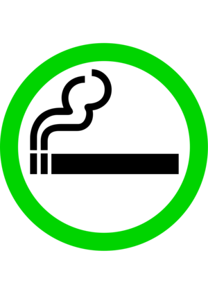 clip art clipart svg openclipart green 图标 sign symbol smoke smoking label protection warning safety danger area yes information cigarette cigar manner allow allowed permitted 剪贴画 符号 标志 绿色 草绿 标签 危险 警告 保护