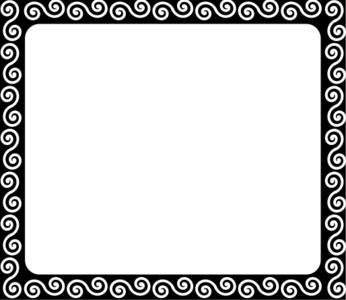 clip art clipart svg openclipart black white frame decorative decoration border pattern monochrome rectangular 剪贴画 装饰 黑色 白色 边框 矩形 花样 长方形