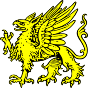 svg yellow 动物 symbol heraldry dragon crest emblem heraldic griffin 符号 黄色 纹章