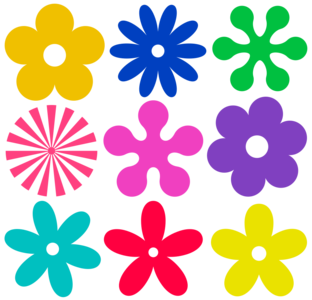 clip art clipart svg openclipart red blue 花朵 plant yellow blossom retro decorative ornament orange pink herb big large different set shapes long selection petals buds bud bloom graphics blooming flower shop thriving lowers 剪贴画 装饰 红色 蓝色 黄色 植物 橙色 粉红 粉红色 复古 大型的