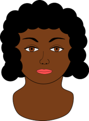 clip art clipart svg openclipart simple black color woman lady 人物 cartoon head female person portrait 女孩 face profile big eyes ethnic bust weird afro african girl hairdo braids african-american 剪贴画 颜色 卡通 女人 女性 黑色 女士 人类 肖像 头像 头部