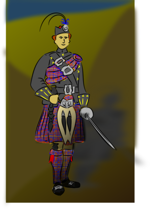 clip art clipart svg openclipart color man character traditional guard clothes wear male guy community theatre drama master comedy amateur farce highland kilt pinero scottish colin mcphail 剪贴画 颜色 男人 男性 衣服