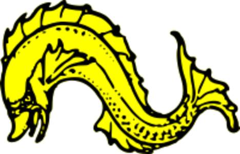 svg yellow 动物 sea ocean heraldry crest emblem coat of arms dolphin 黄色 海洋 纹章