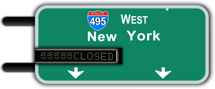 clip art clipart svg openclipart color electronic display road sign symbol state screen plate traffic direction highway roadsign combined led transit interstate new york inter scrolling 剪贴画 颜色 符号 标志 路标 屏幕 显示屏 公路 马路 道路 方向 箭头 领土