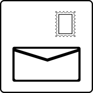 clip art clipart svg openclipart black white 图标 sign symbol letter post envelope send posting mailing postal postage post office e-mail electronic mail 剪贴画 符号 标志 黑色 白色