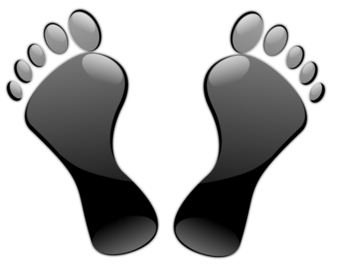clip art clipart svg openclipart black color 图标 sign symbol glossy pattern footwear human two view gloss feet imprint footprint footprints beachwear impression botto 剪贴画 颜色 符号 标志 黑色 人类 人 花样