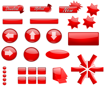 clip art clipart svg openclipart red black 图标 button glossy arrow shiny glow design internet new web selection reflective press buttons transparent gloss download click upload web page 剪贴画 黑色 红色 设计 按钮 因特网 互联网 箭头