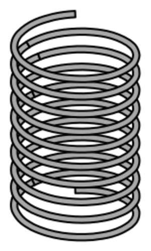 clip art clipart svg openclipart color grayscale illustration metallic spring meal movement mathematical coli coil spring metal device helical coil exert constant tension absorb 剪贴画 颜色 去色 春天 春季