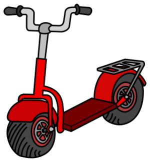 clip art clipart svg openclipart red color kid 交通 vehicle wheels toys land children kick playing scooter lineart deck push handlebar human-powered kinder roller push scooter 剪贴画 颜色 线描 线条画 红色 小孩 儿童