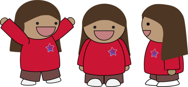 clip art clipart svg openclipart red color woman 人物 female happy character kids children person 女孩 standing smile comic looking grin excited same 剪贴画 颜色 女人 女性 红色 人类 微笑 小孩 儿童