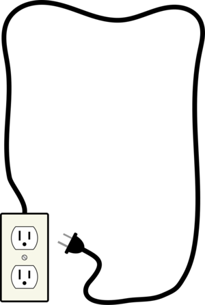 clip art clipart svg openclipart black white frame decorative decoration plug electricity border electric electrical themed outlet 剪贴画 装饰 黑色 白色 边框
